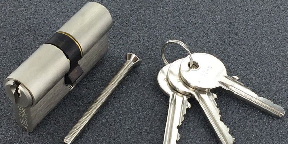 Cylindre De Verrouillage avec 5 clés différents modèles nickel/laiton NEUF